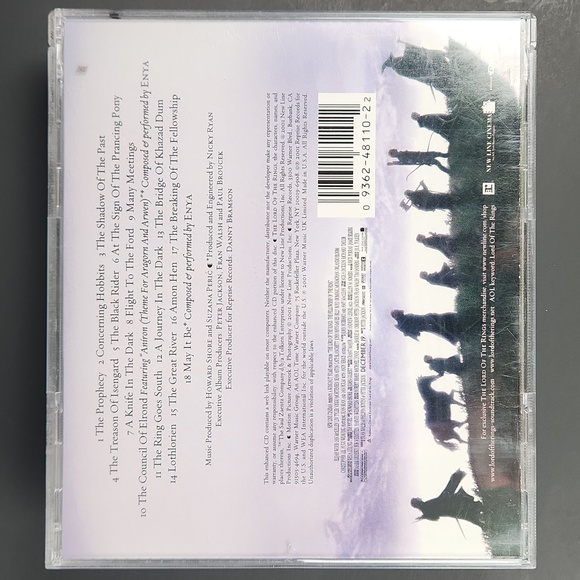 The Fellowship Of the Ring Soundtrack CD, 2001 New Line Productions, Inc. - Picture 7 of 16